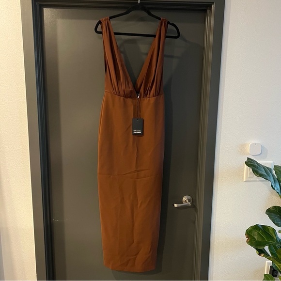Reformation Brown Velda Maxi Dress Size 4 NEW! New with tags! - Picture 3 of 8